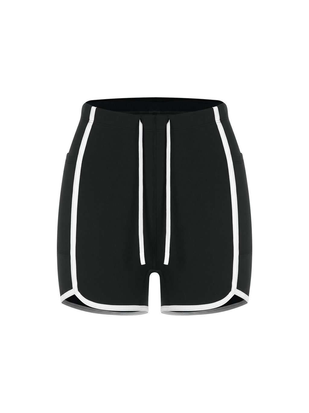 Women's High Rise Color Block Yoga Shorts