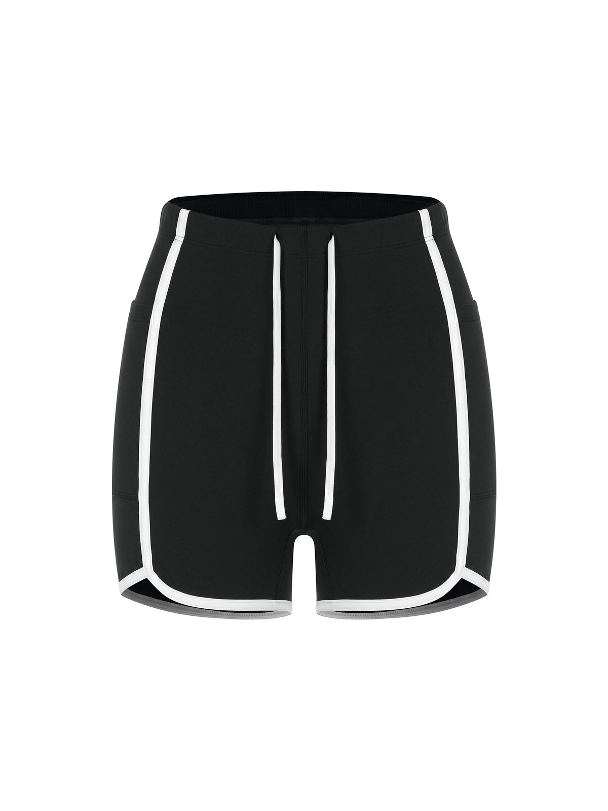 Women's High Rise Color Block Yoga Shorts