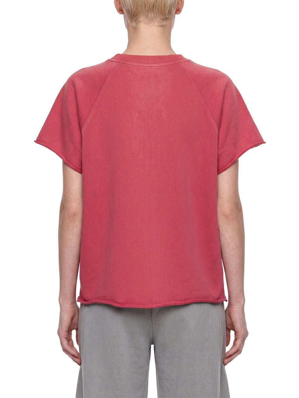 Unisex Vintage Wash Raw Edge Boxy T-Shirt