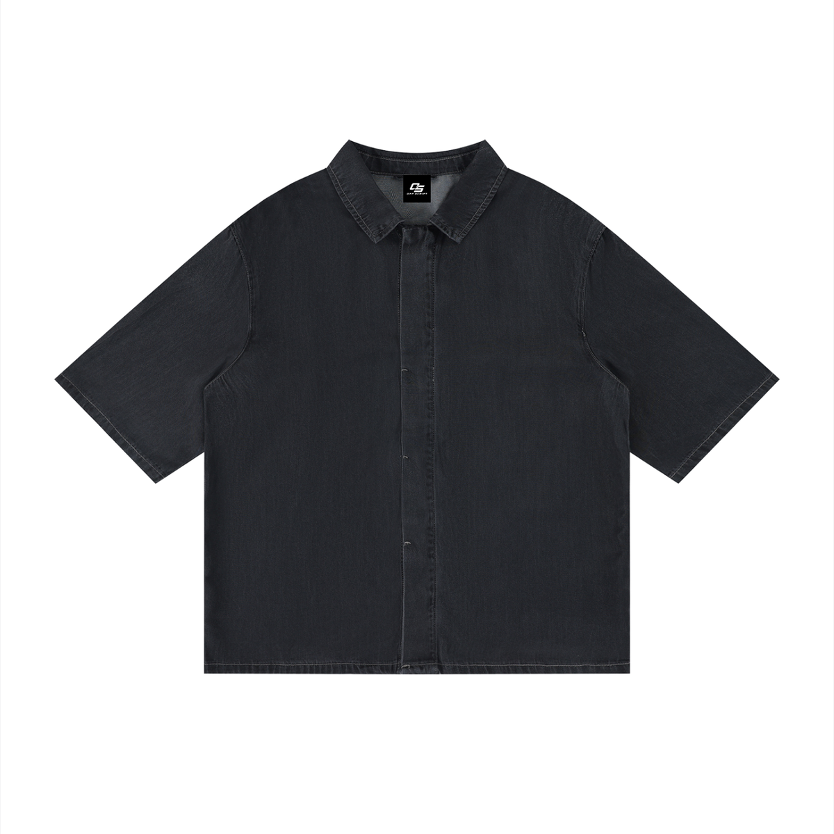 Unisex Vintage Wash Drop Shoulder Lyocell Shirt