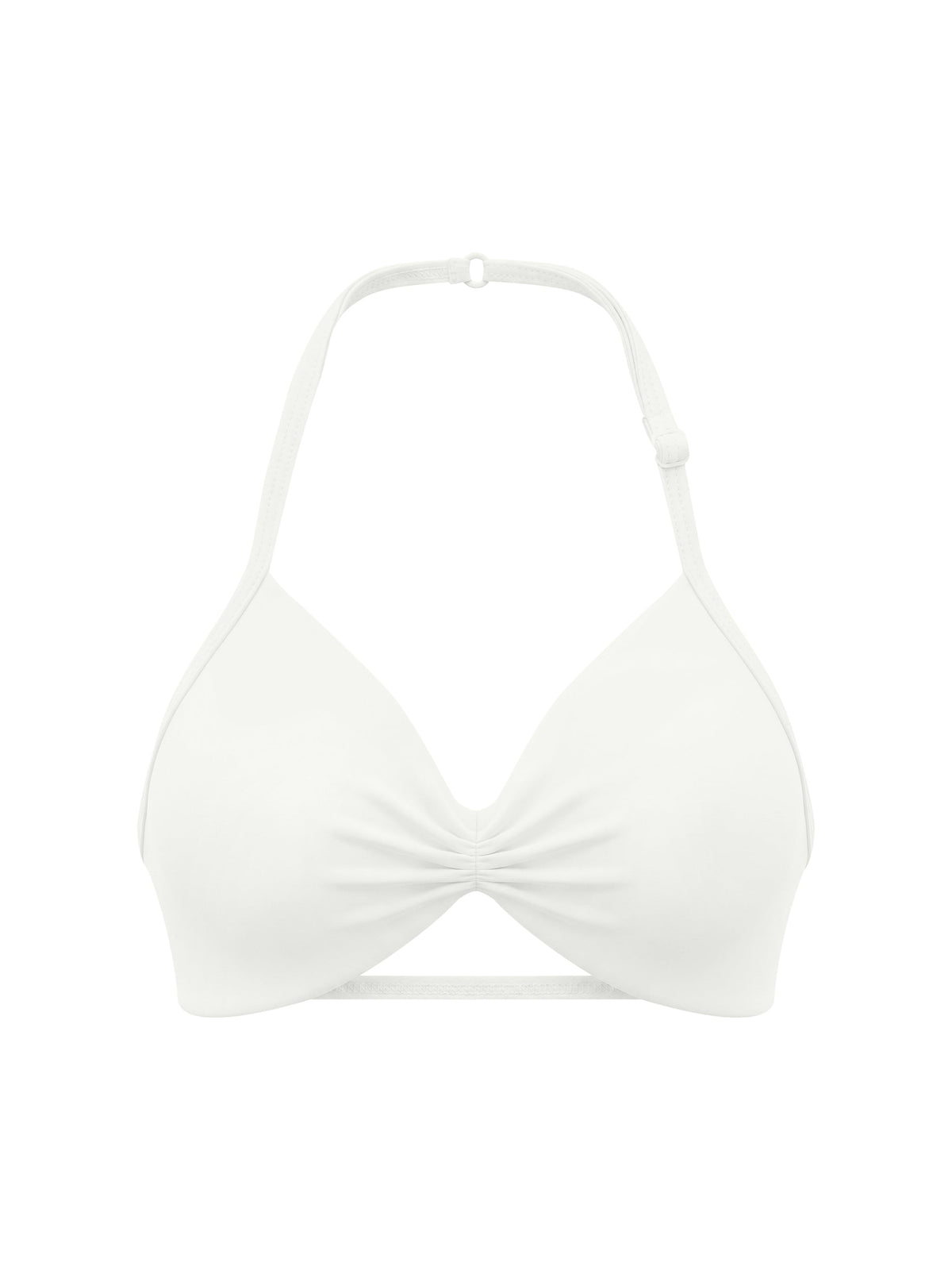 Women’s Ruched Halter-Neck Sports Bra