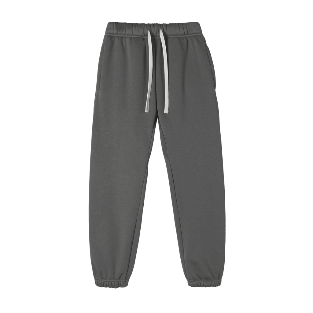 Unisex Essential Fleece Sweatpants – Cement Grey front view