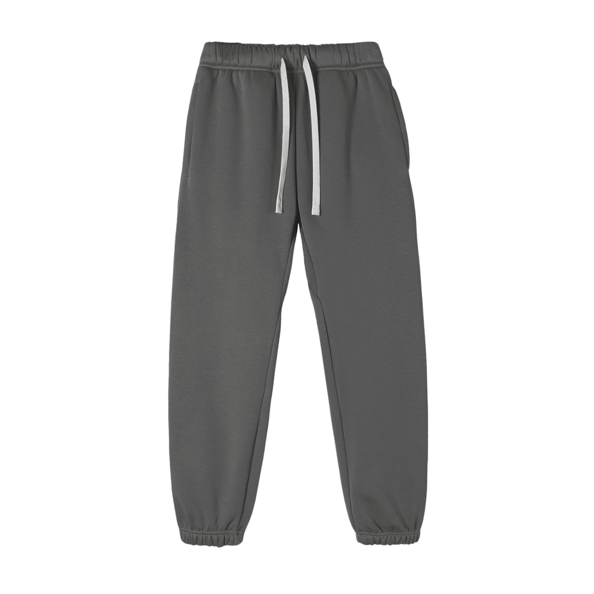 Unisex Essential Fleece Sweatpants – Cement Grey front view