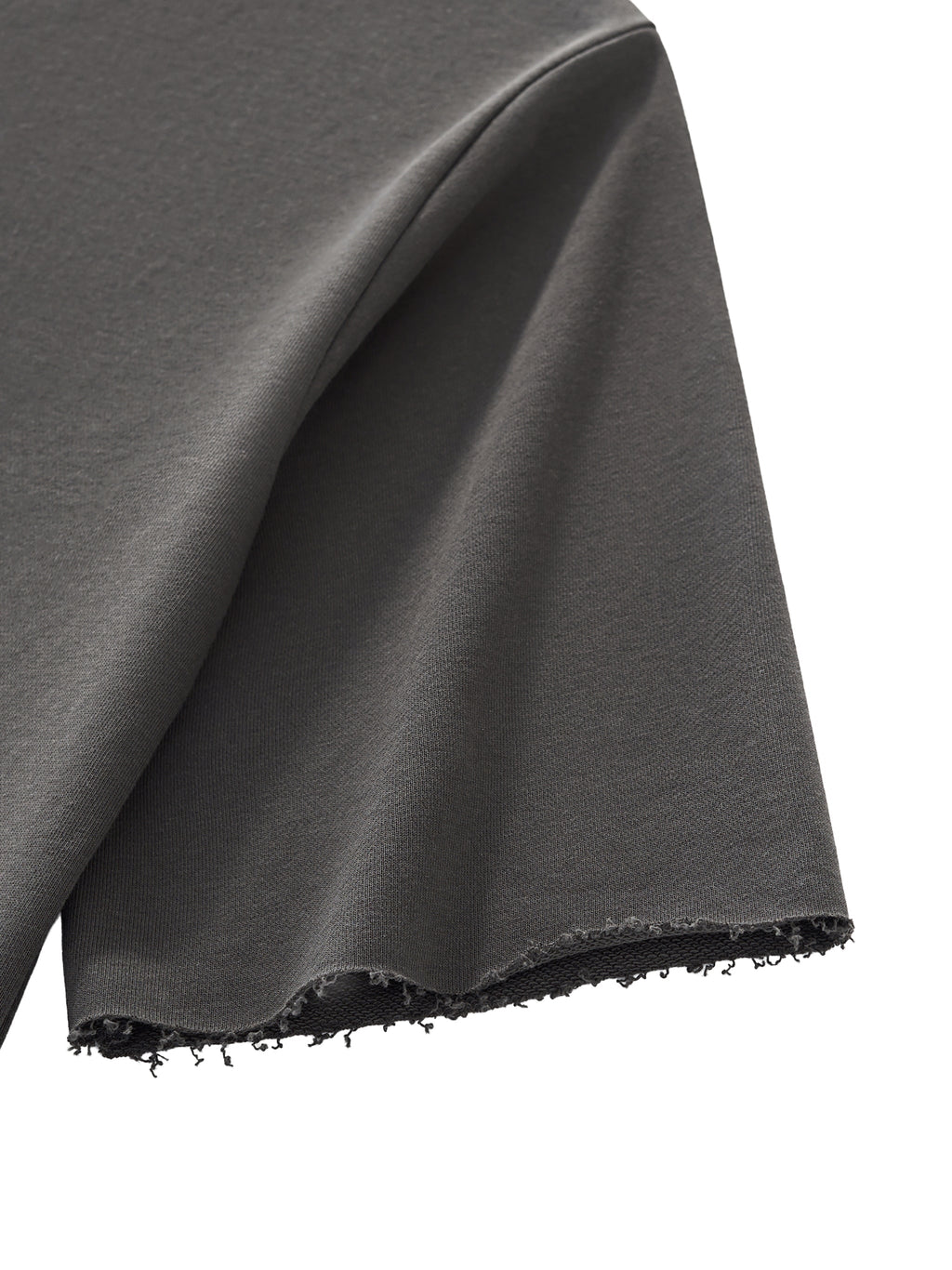 Unisex Boxy Half-Sleeve Raw-Edge T-Shirt gallery view