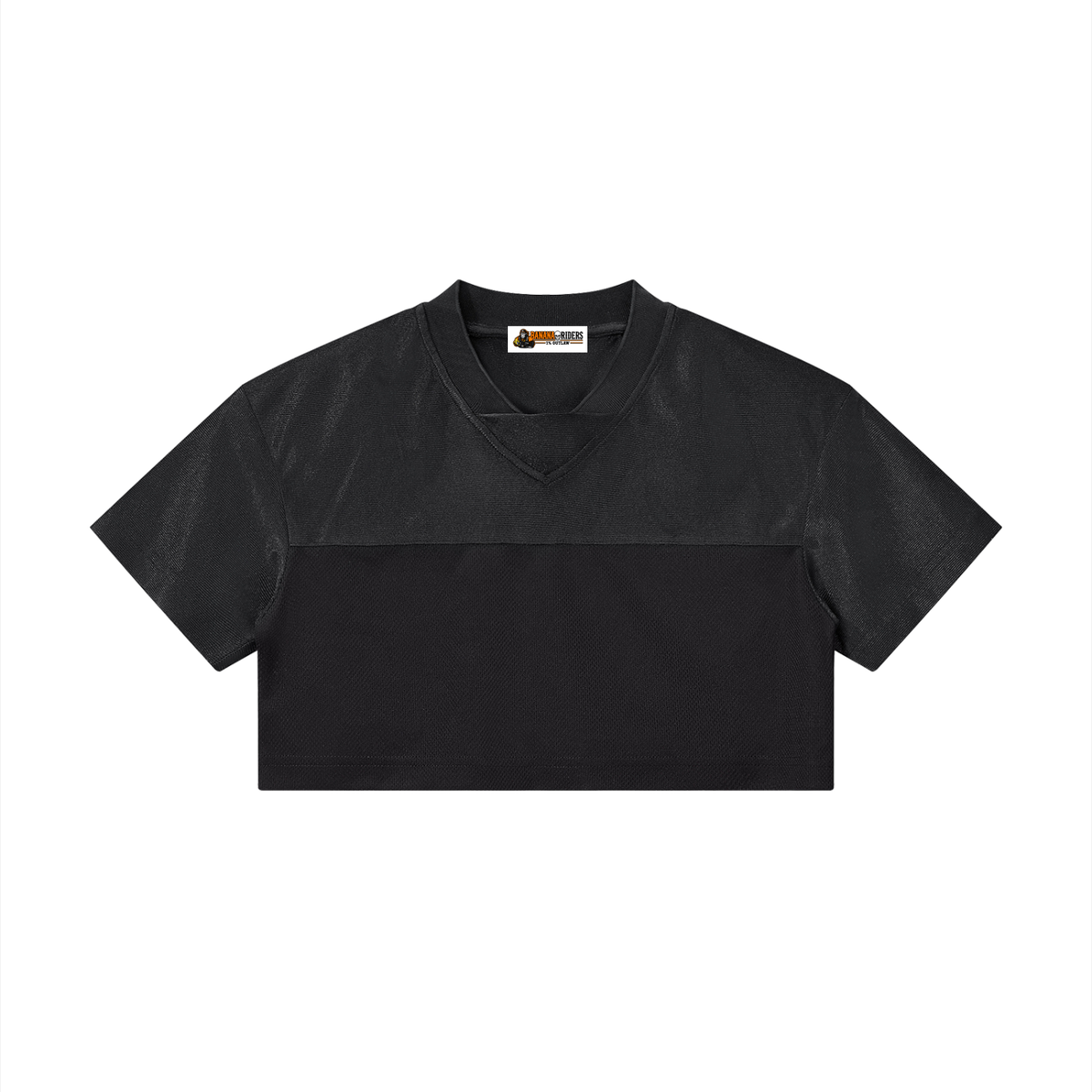 Women’s Cropped Paneled V-Neck Jersey