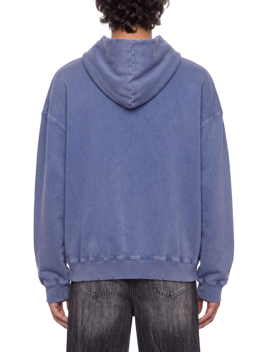Unisex Mineral Wash Distressed Hoodie