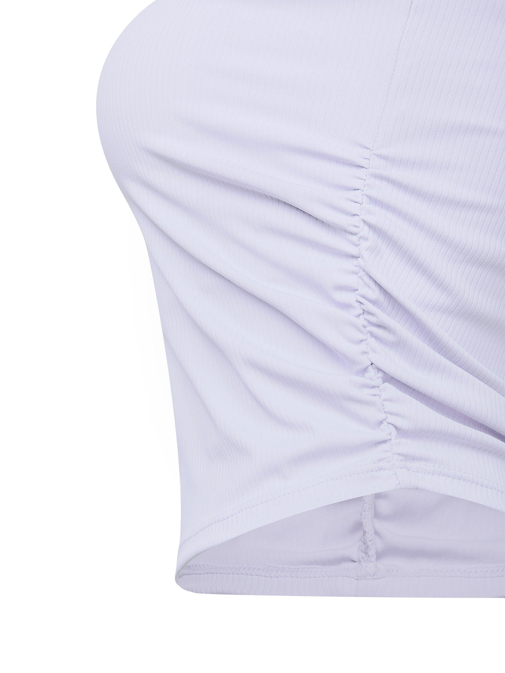 Women’s Ruched Cropped Yoga Tube Top