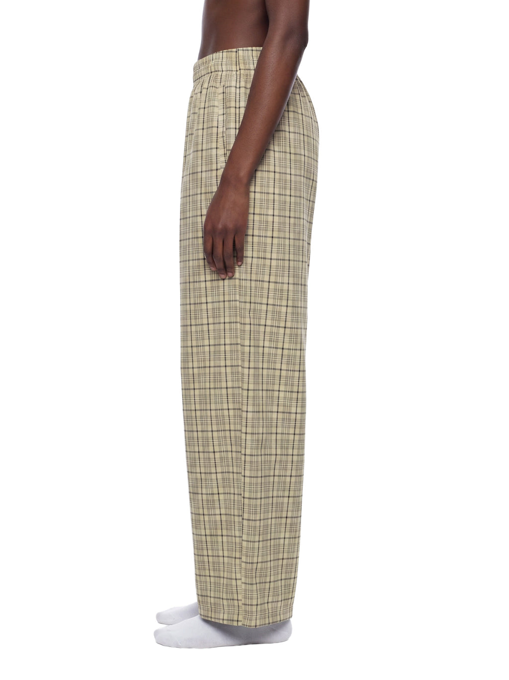 Unisex Plaid Wide-Leg Pants
