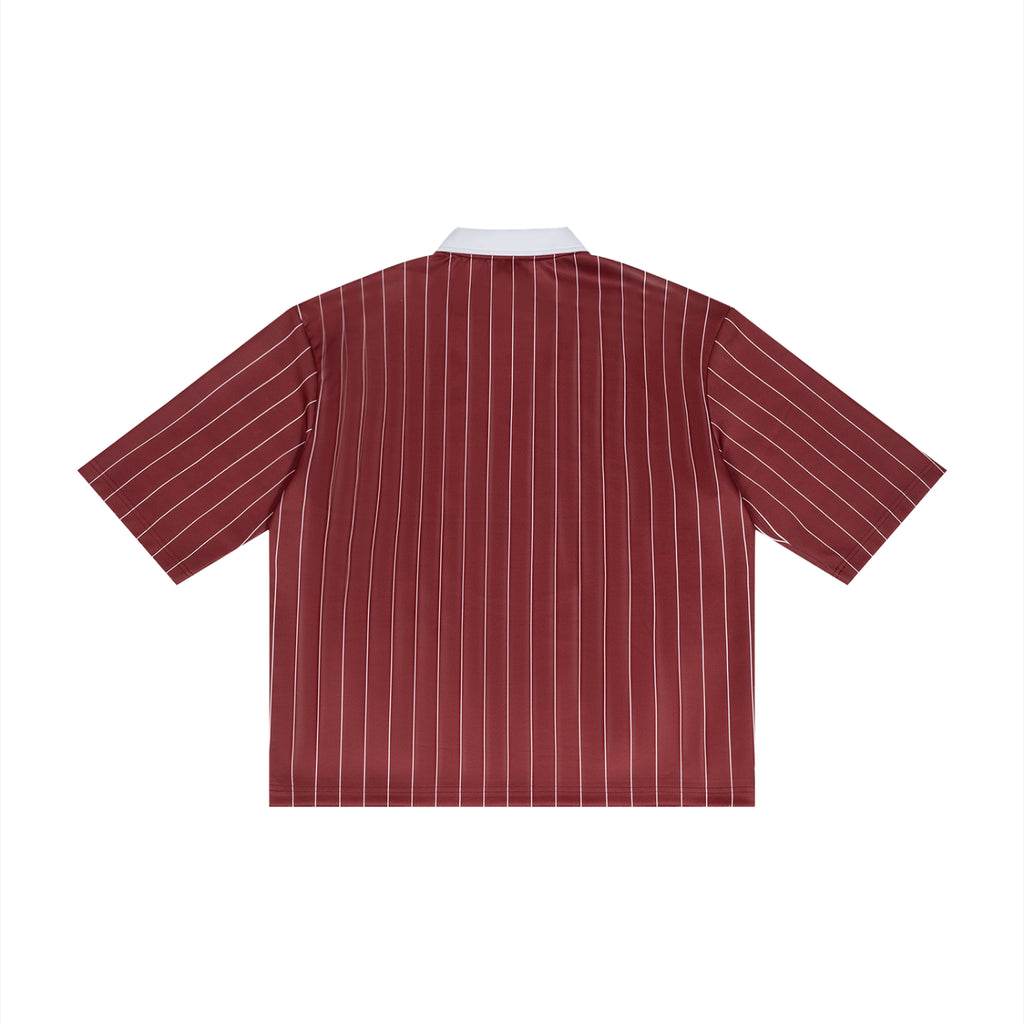 Unisex Pinstripe Collared Soccer Jersey