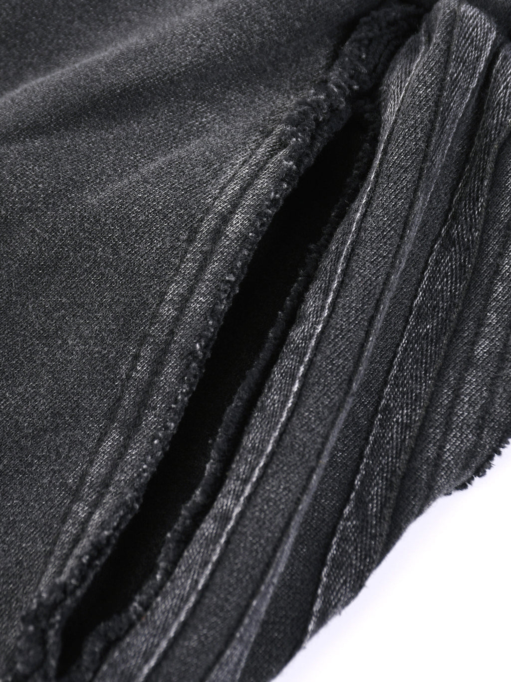 Snow Washed Tape Raw-Edge Sweatpants