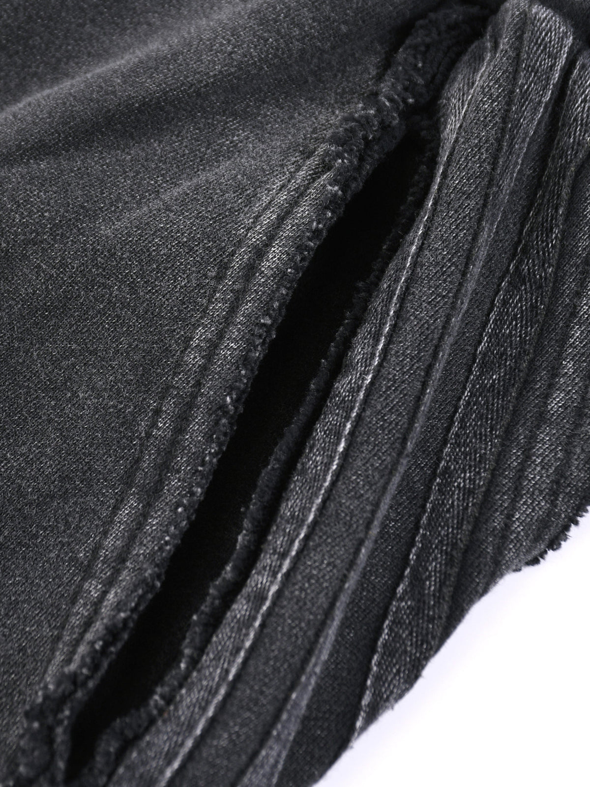 Snow Washed Tape Raw-Edge Sweatpants