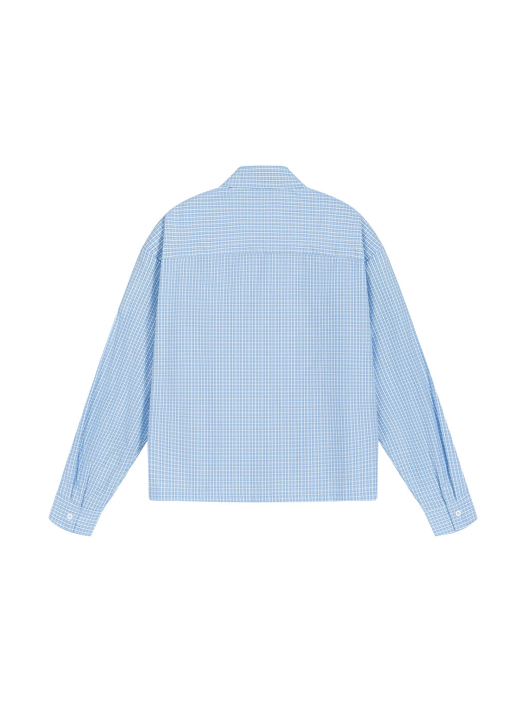 Unisex Boxy Plaid Long Sleeve Shirt