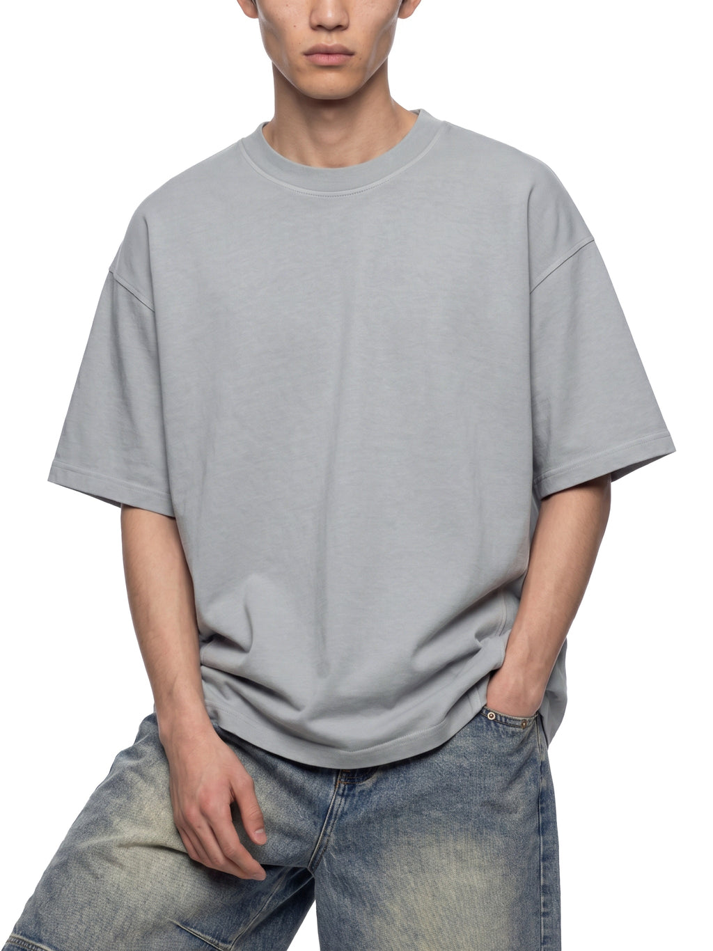 Unisex Vintage Wash Paneling T-Shirt