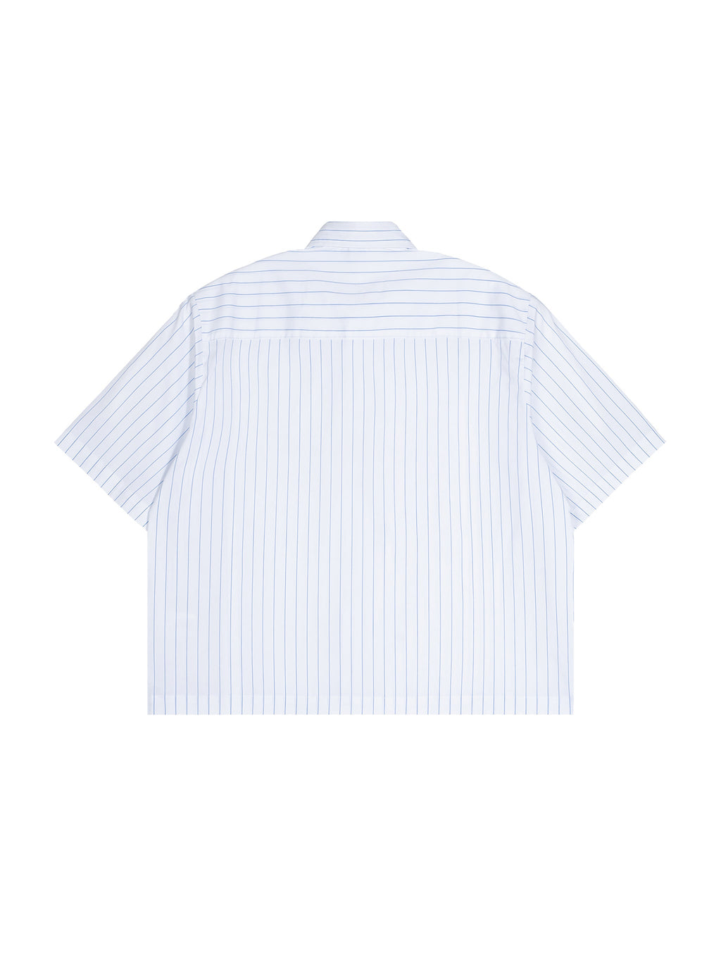 Unisex Striped Boxy Button-Up Shirt