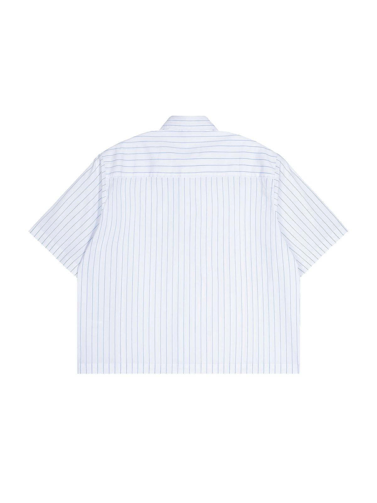 Unisex Striped Boxy Button-Up Shirt