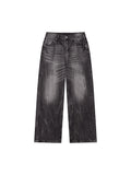 Men’s Vintage Wash Wide Leg Jeans