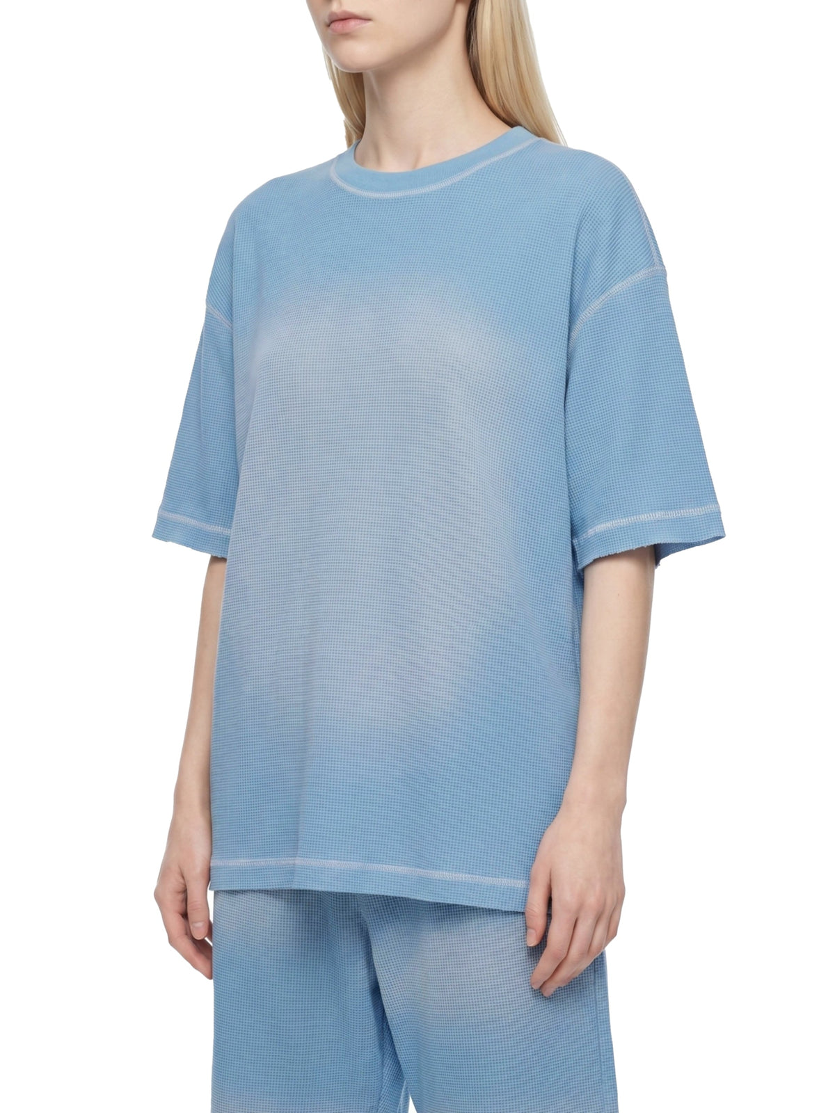 Unisex Sunfade Waffle Boxy T-Shirt