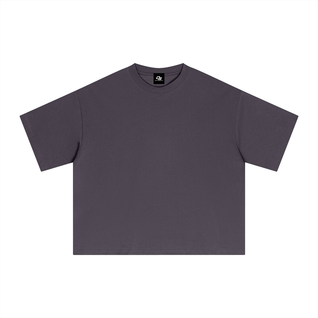 Plum Purple Essential Sorona Boxy T-Shirt front view
