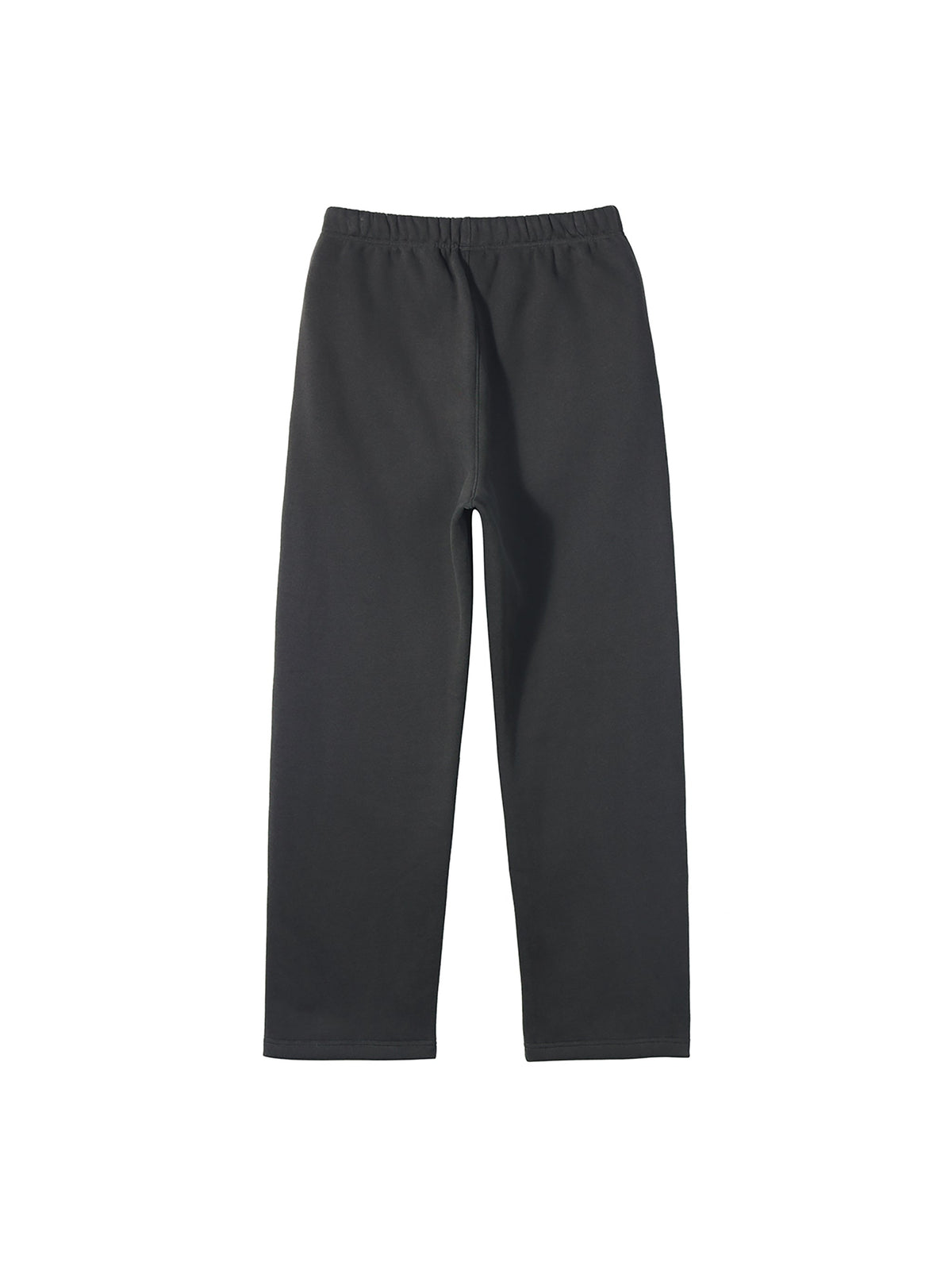 Unisex Solid Colour Fleece Straight-Leg Pants