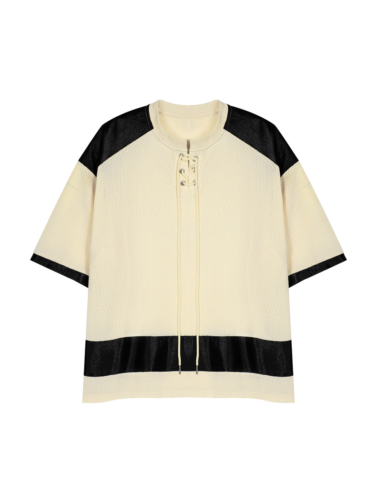 Unisex Raglan Sleeve Mesh Boxy T-Shirt