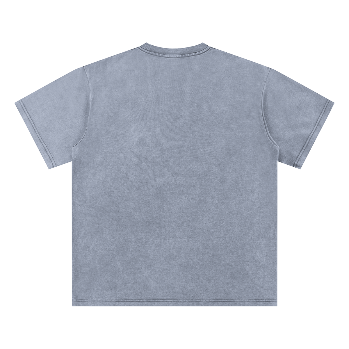 Lake Ice Blue Unisex bamboo slub snow-washed T-shirt back view