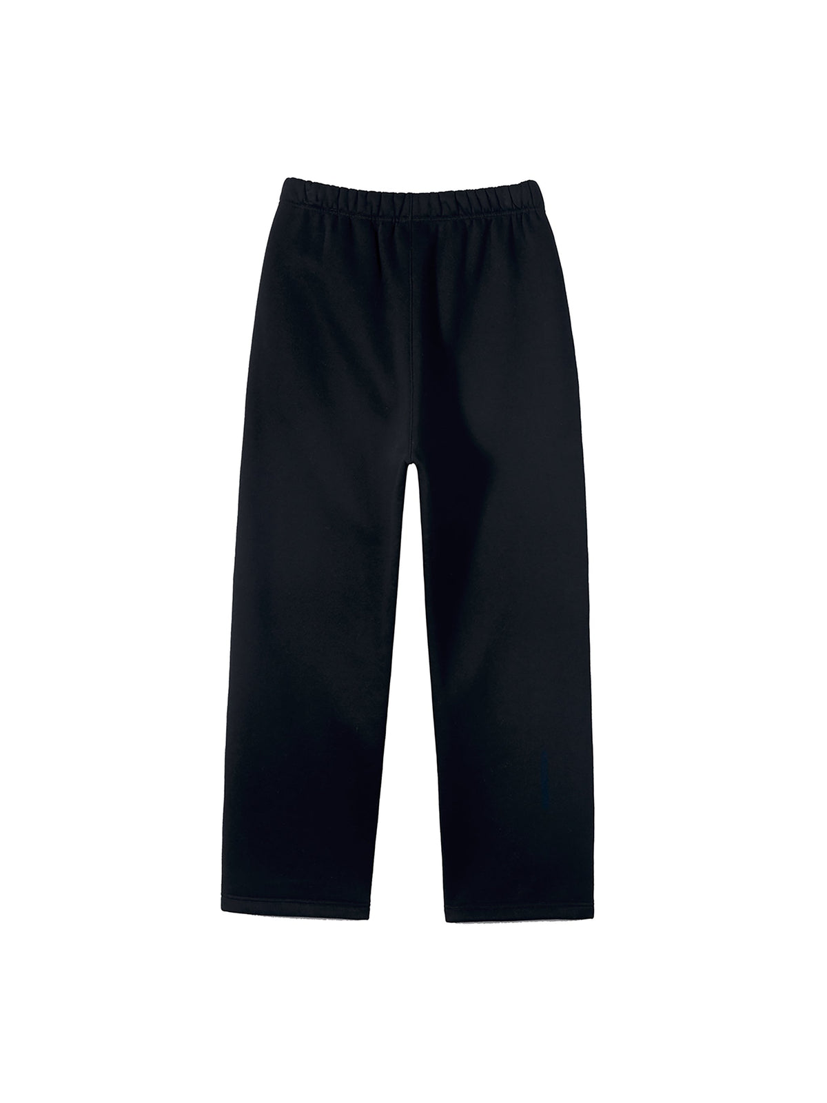 Unisex Solid Colour Fleece Straight-Leg Pants