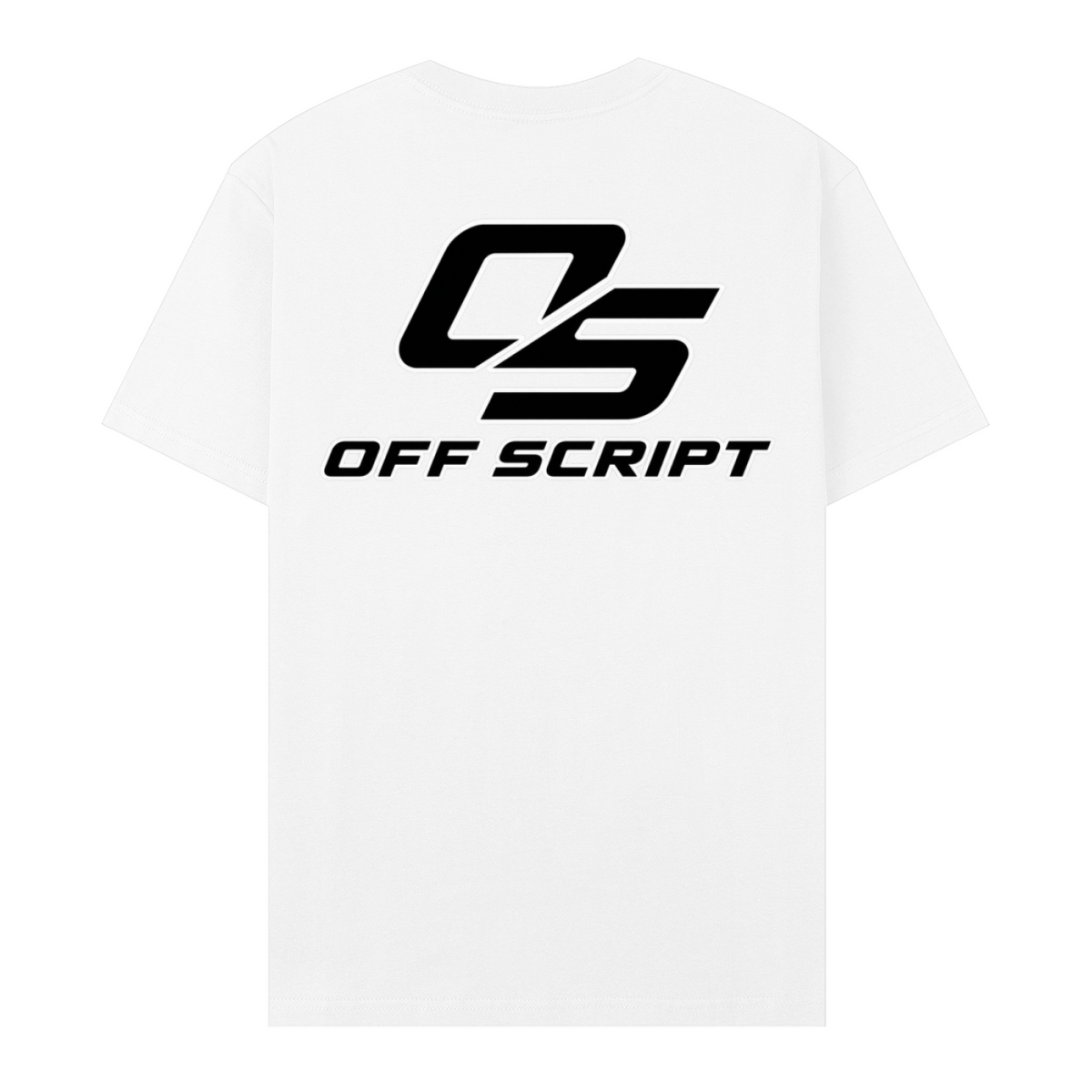 One Nation Essential Cotton T-Shirt - White back 3D mockup