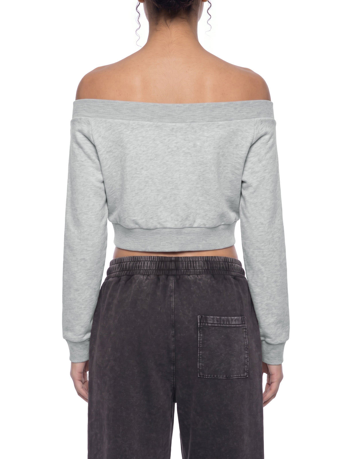 Women's Off-Shoulder Full Zip Hoodie