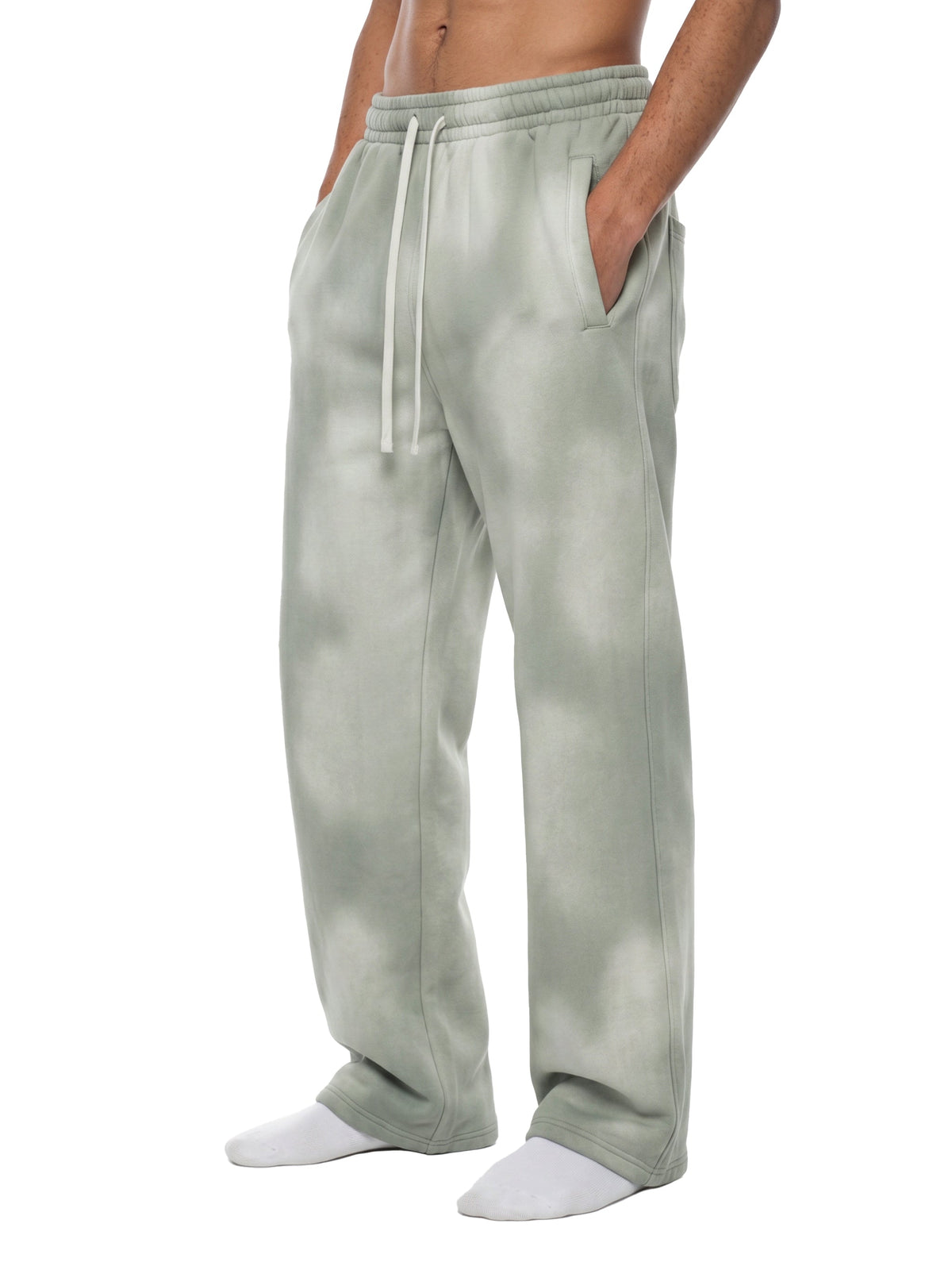 Unisex Sunfade Wide-Leg Fleece Sweatpants