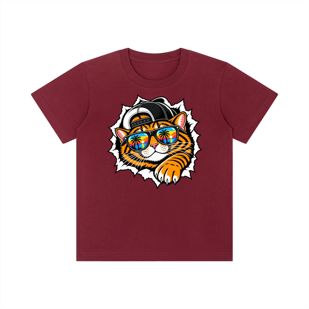 Cool Cat Kids' Crewneck Short-Sleeve T-Shirt