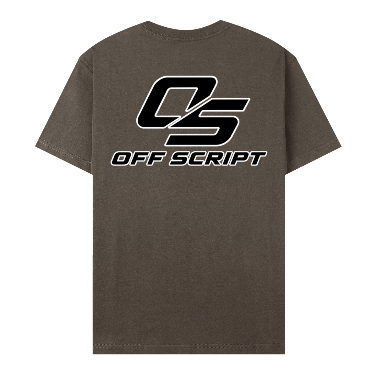 One Nation Essential Cotton T-Shirt - Coffee back 3D mockup