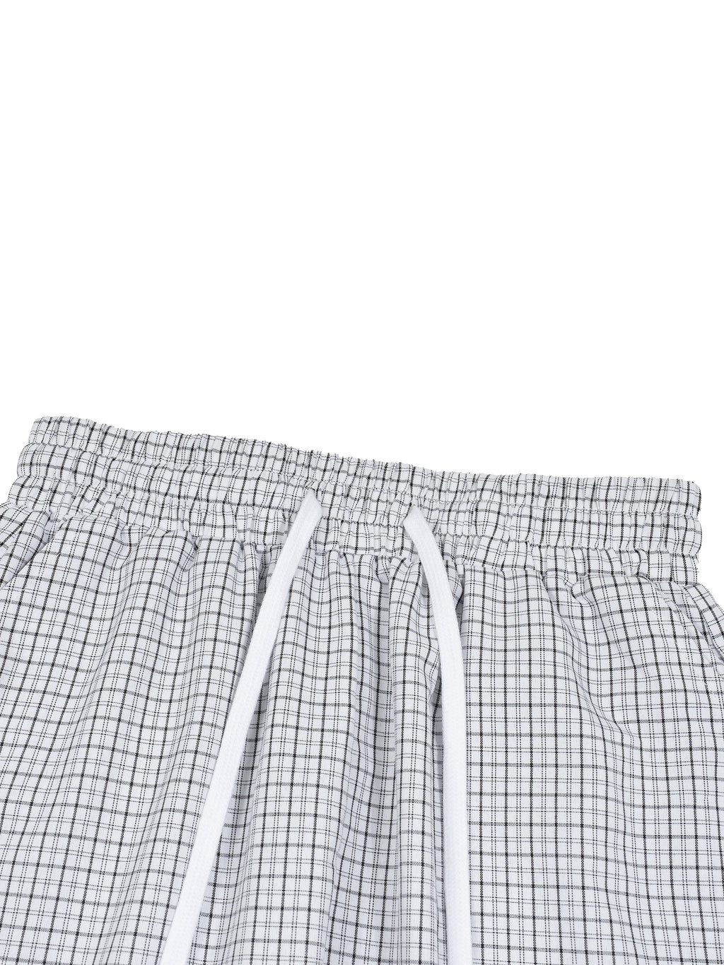 Unisex Plaid Loose Capri Shorts