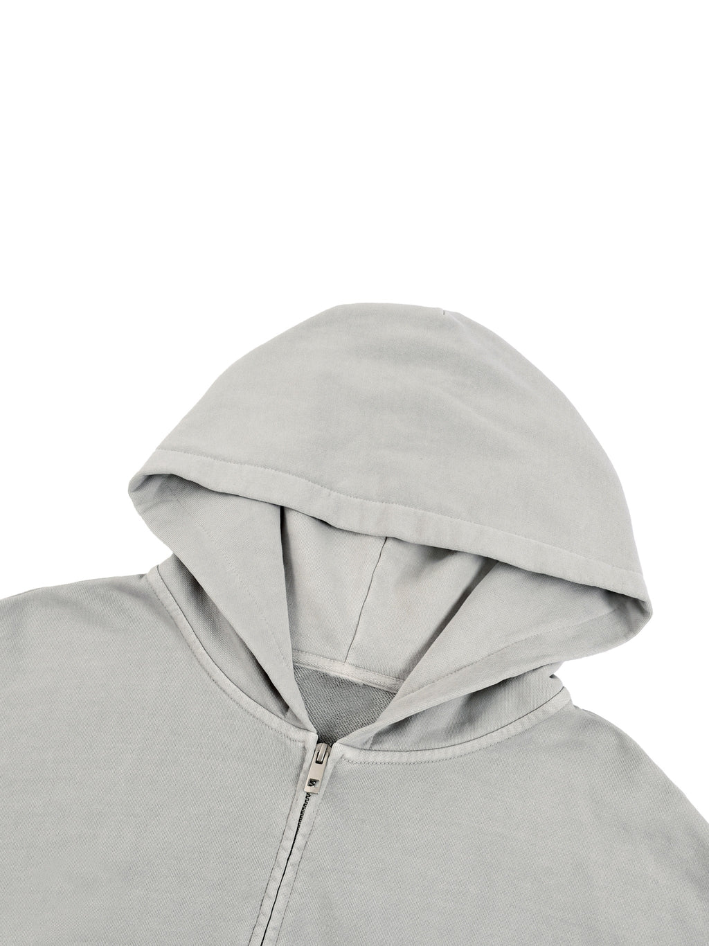 Unisex Vintage Wash Full Zip Boxy Hoodie