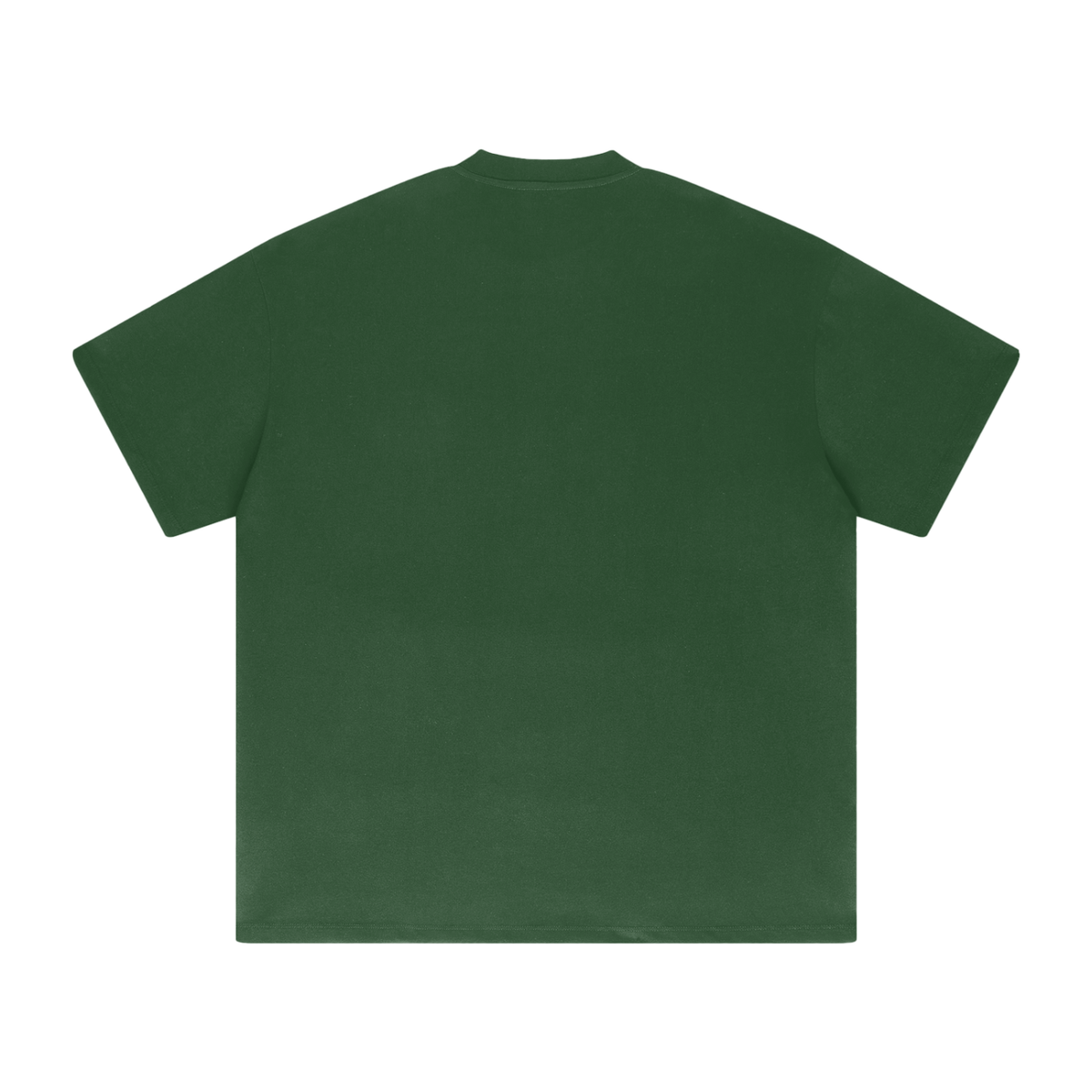Dark Green Heavyweight Drop Shoulder T-Shirt back product view