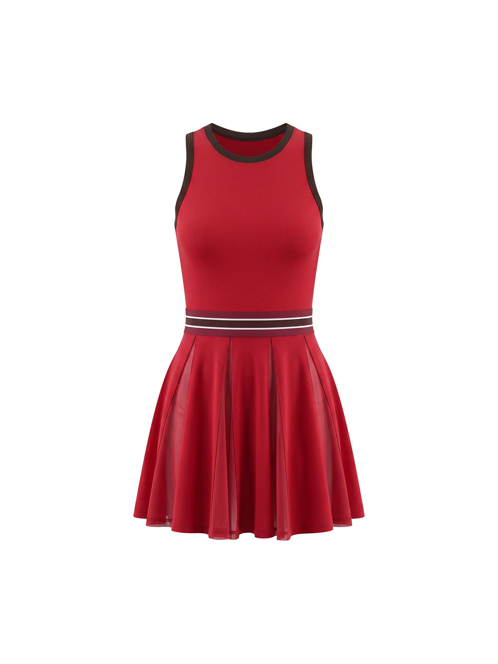 Women’s Color Block A-Line Sleeveless Dress
