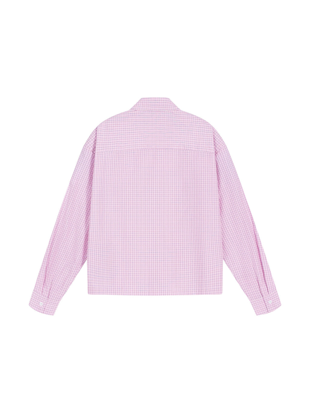 Unisex Boxy Plaid Long Sleeve Shirt