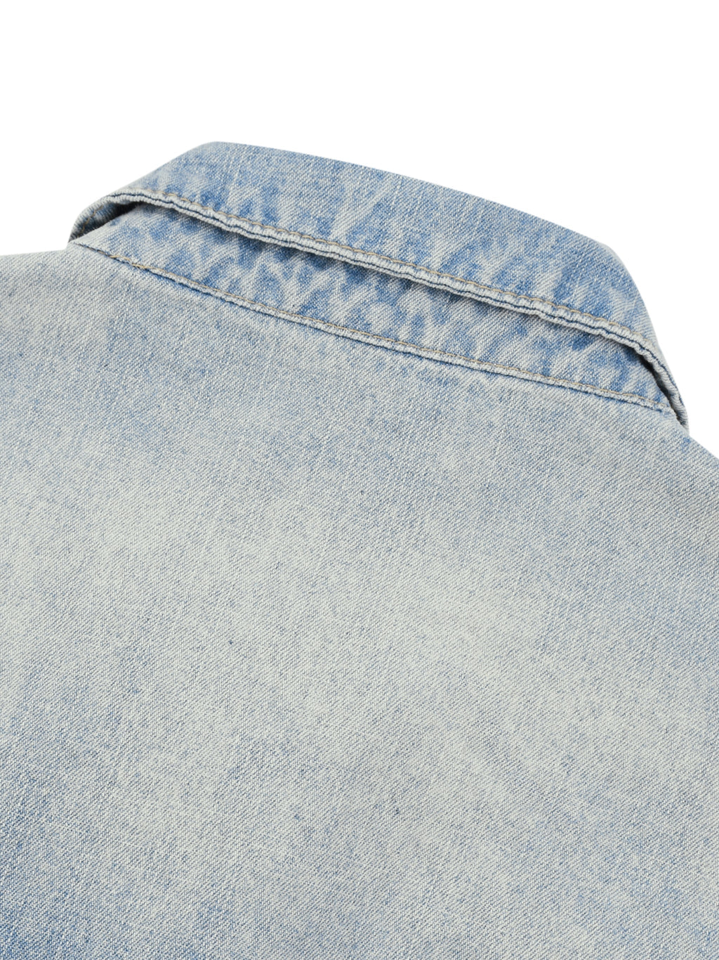 Unisex Vintage Wash Full-Zip Denim Jacket