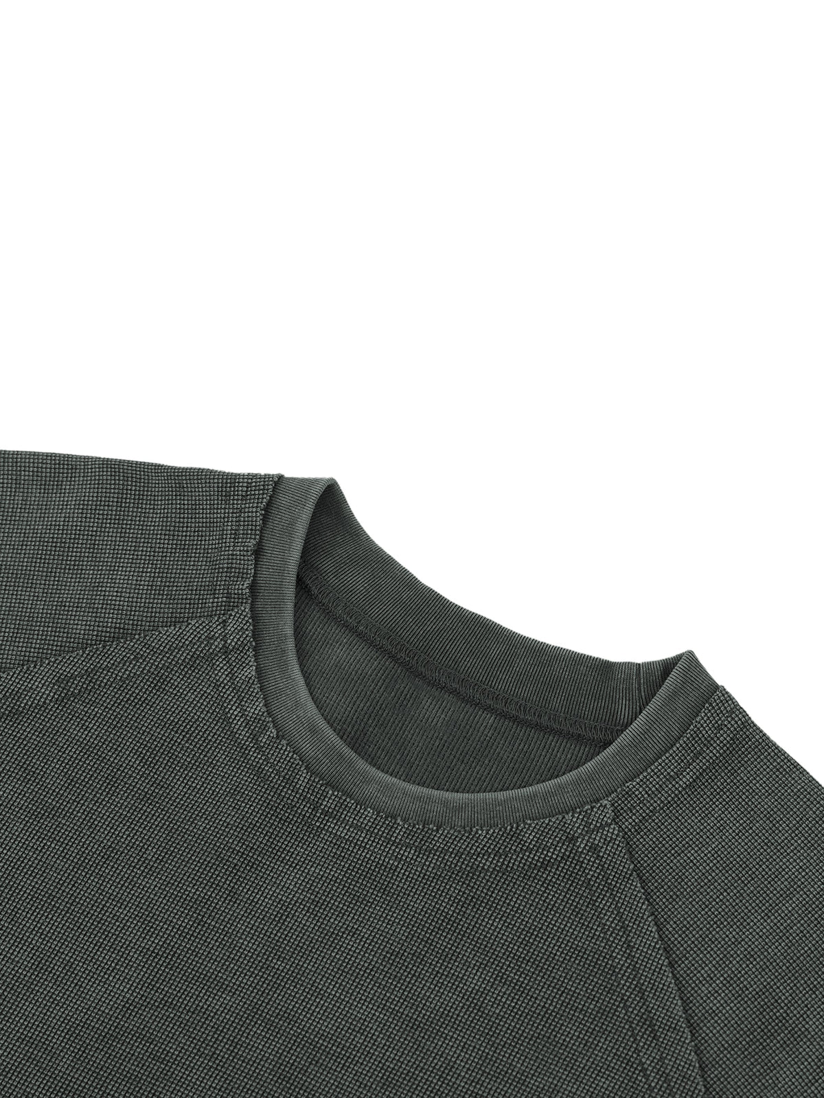 Unisex Mineral Wash Boxy Waffle T-Shirt