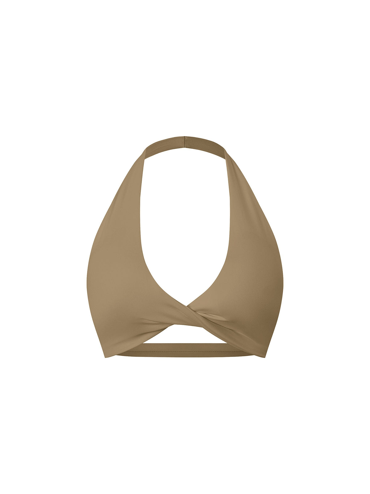 Women's Pleated Halter Sports Bra