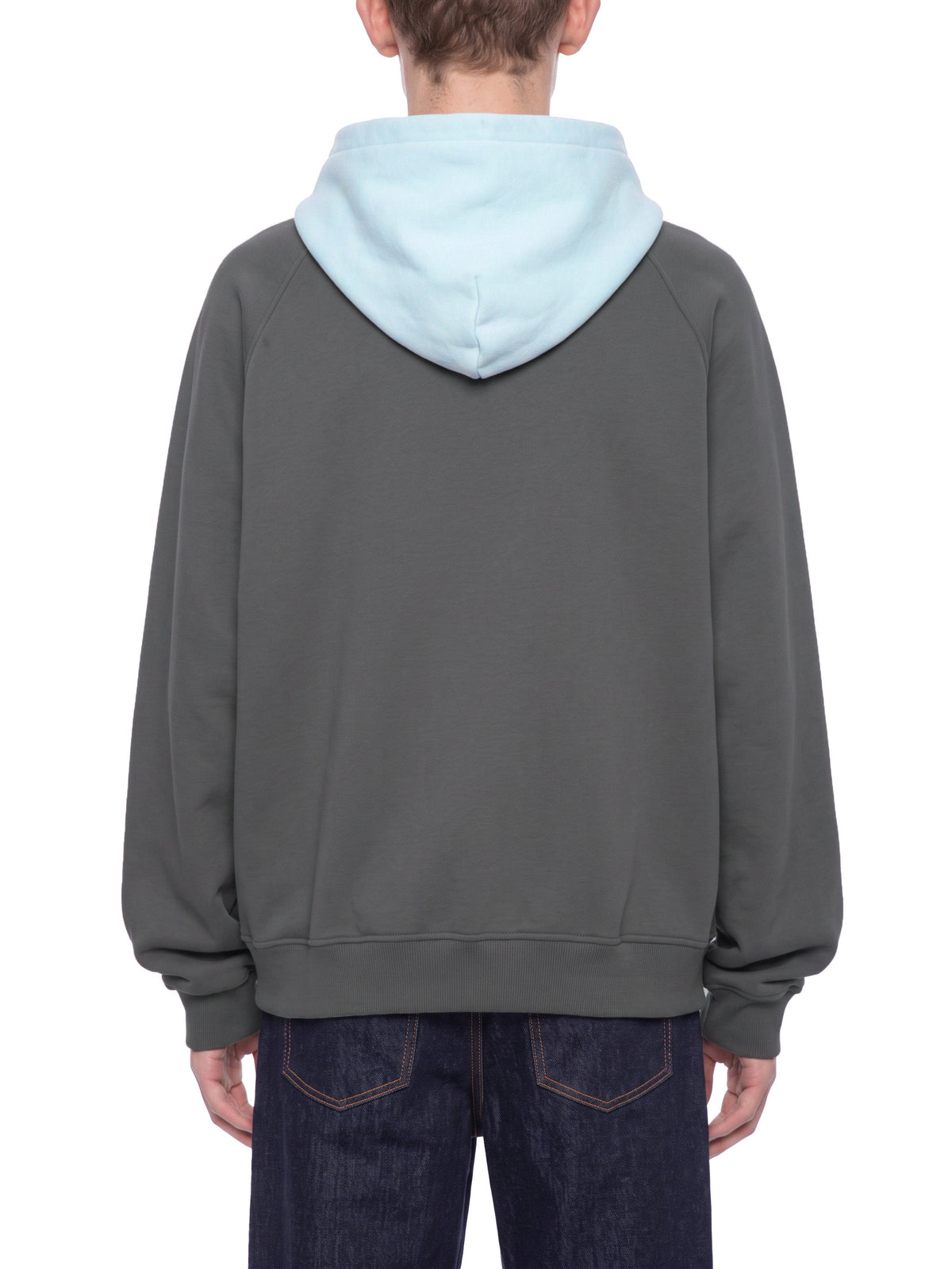 Unisex Fleece Raglan Color Block Hoodie