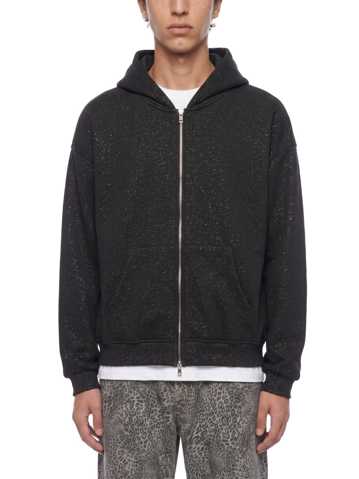 Unisex Sparkles Full Zip Boxy Hoodie