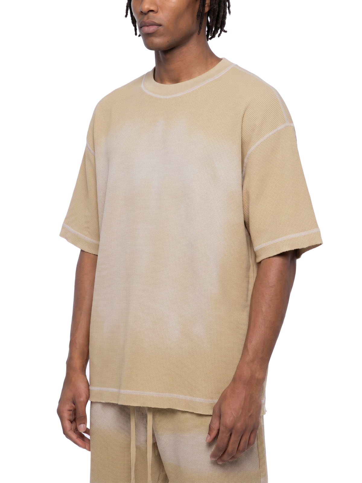 Unisex Sunfade Waffle Boxy T-Shirt