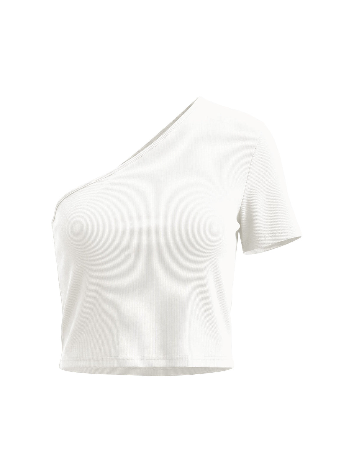 Women's One-Shoulder Crop T-Shirt