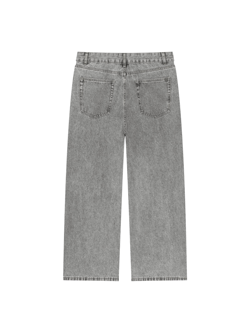 Unisex Vintage Wash Straight Leg Jeans