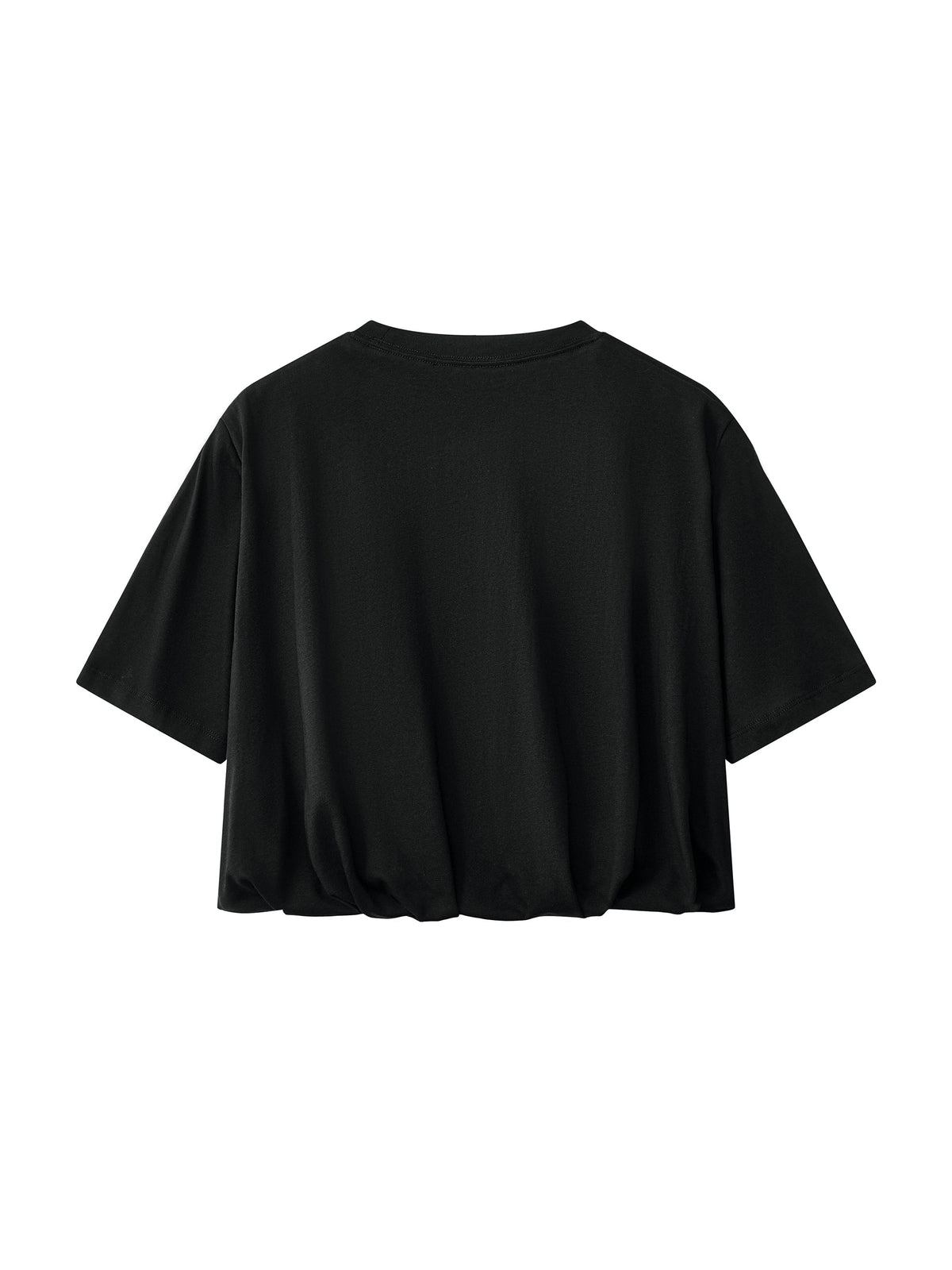 Women’s Crop Bubble Hem T-Shirt