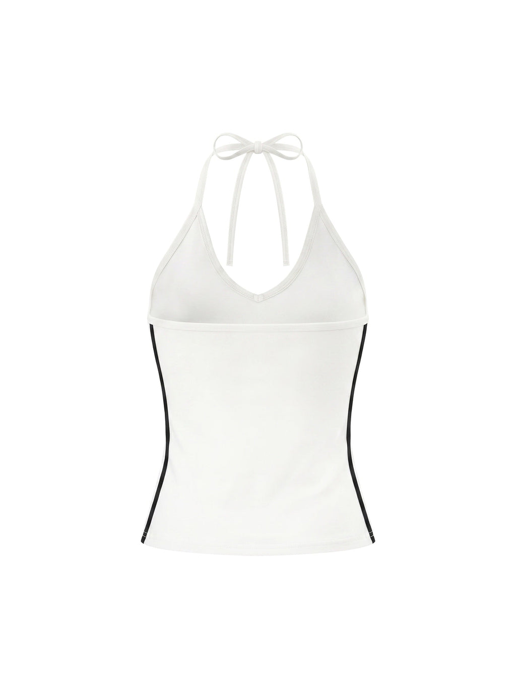 Women's Color Block Halter Crop Tank Top