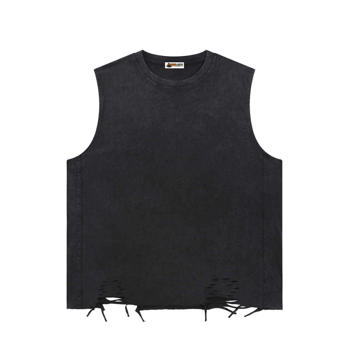Snow Washed Raw-Hem Tank Top