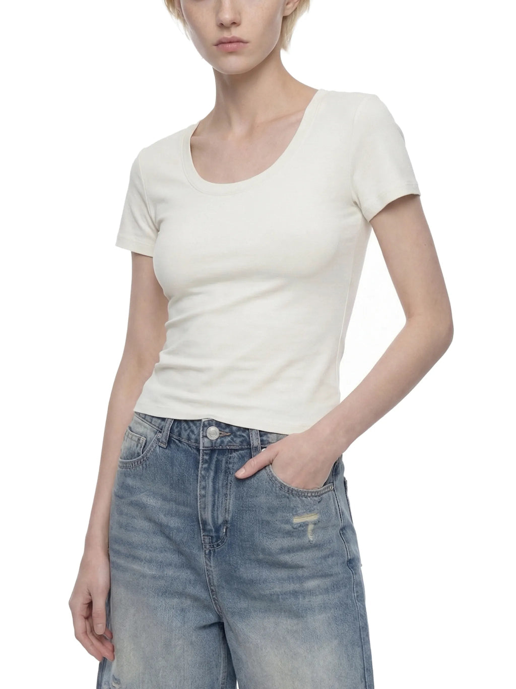 Women's Longline Slim-Fit T-Shirt