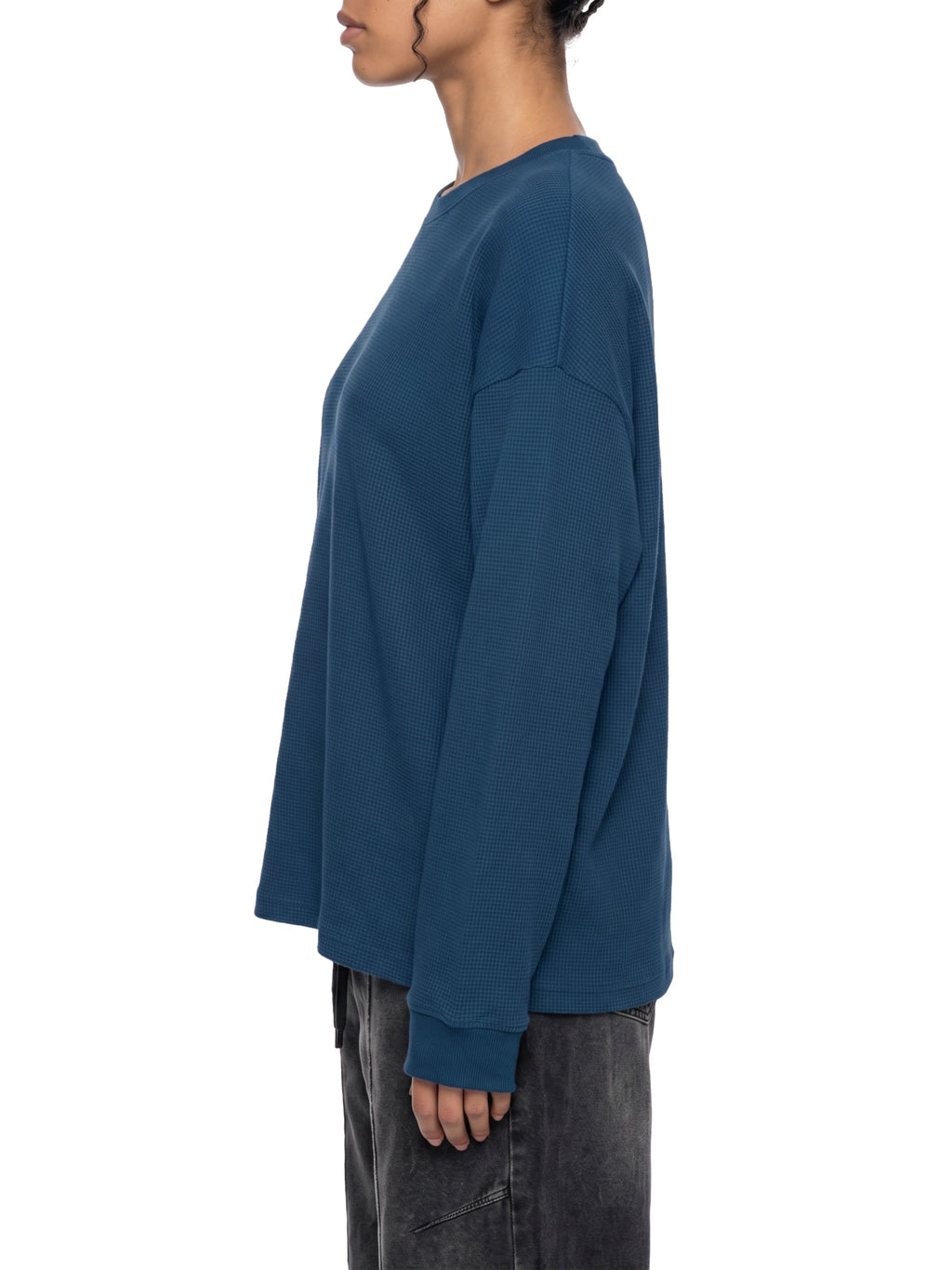 Unisex Waffle Boxy Long Sleeve T-Shirt