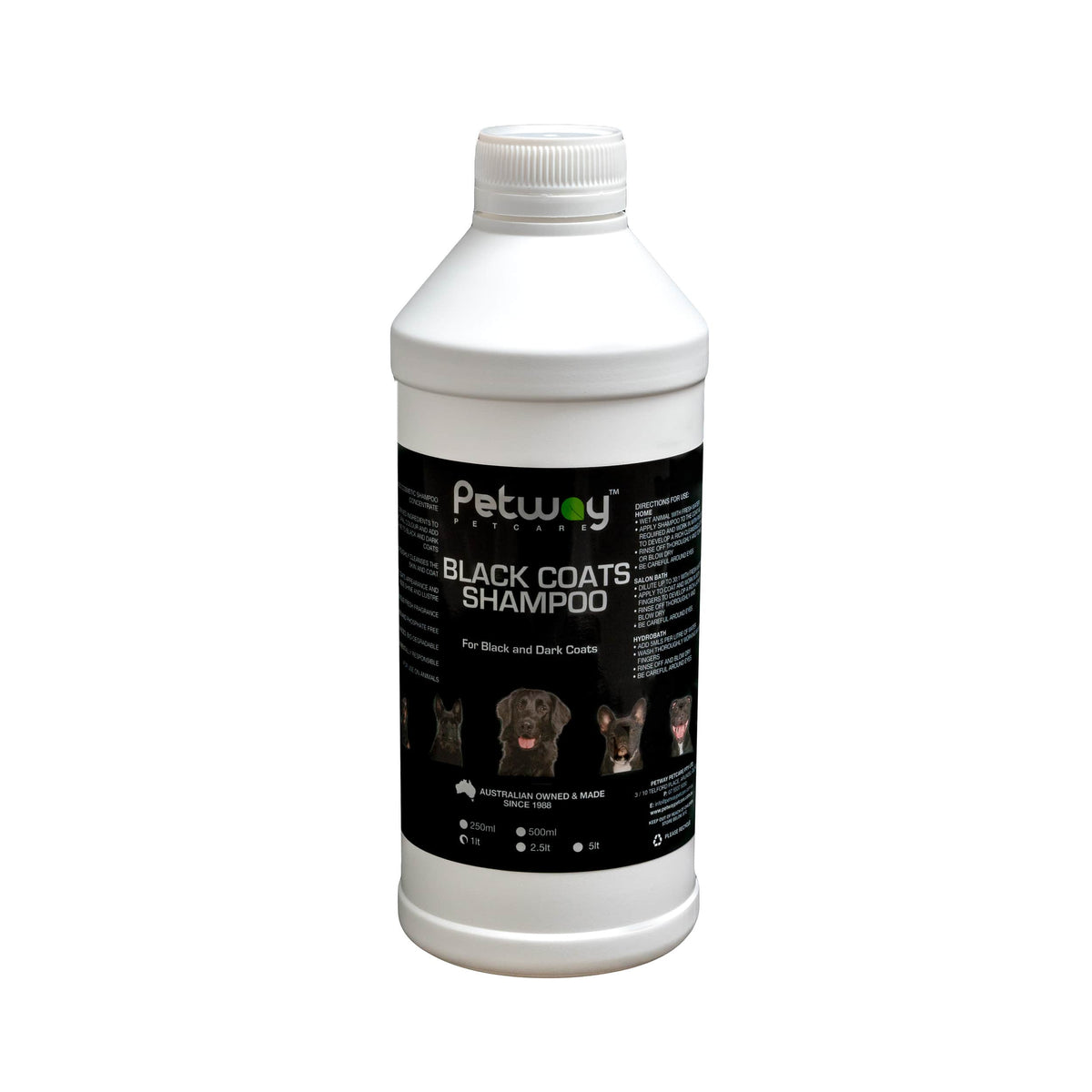 Petway Black Coats Shampoo 1L